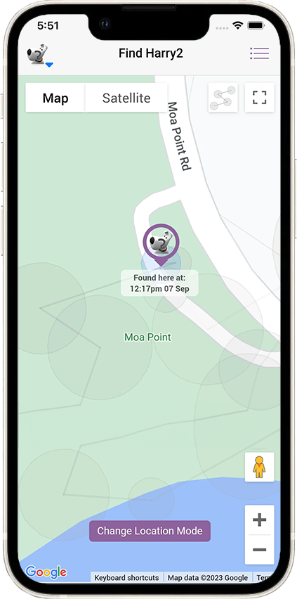 heyrex1 App - Find My Pet GPS feature